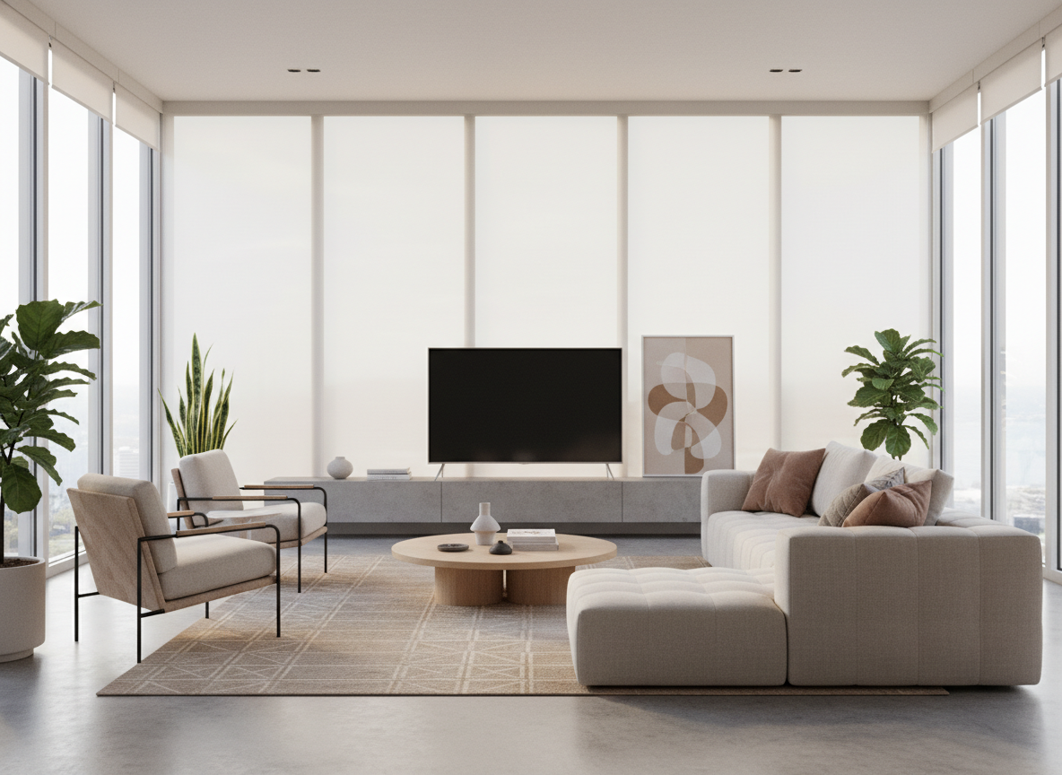 Sun-facing living spaces